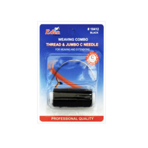 Eden Jumbo 'C' Needle & Black Weaving Thread