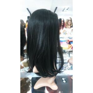 Straight Long Bob Skin Top Wig 100% Premium Fibre Soft Natural Touch - Image 2