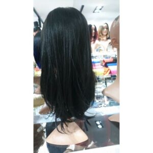 Straight Long Bob Skin Top Wig 100% Premium Fibre Soft Natural Touch - Image 3