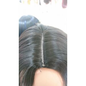 Straight Long Bob Skin Top Wig 100% Premium Fibre Soft Natural Touch - Image 5