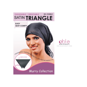 Murry Collection Satin Triangle Scarf #2153BLK